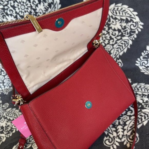 Kate Spade Leila Medium Flap Leather Shoulder Bag - Picture 11 of 16